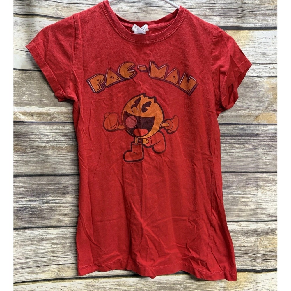 Vintage Y2K Pacman Juniors Medium Shirt Red Early 2000sโ Changes Y2k Retro